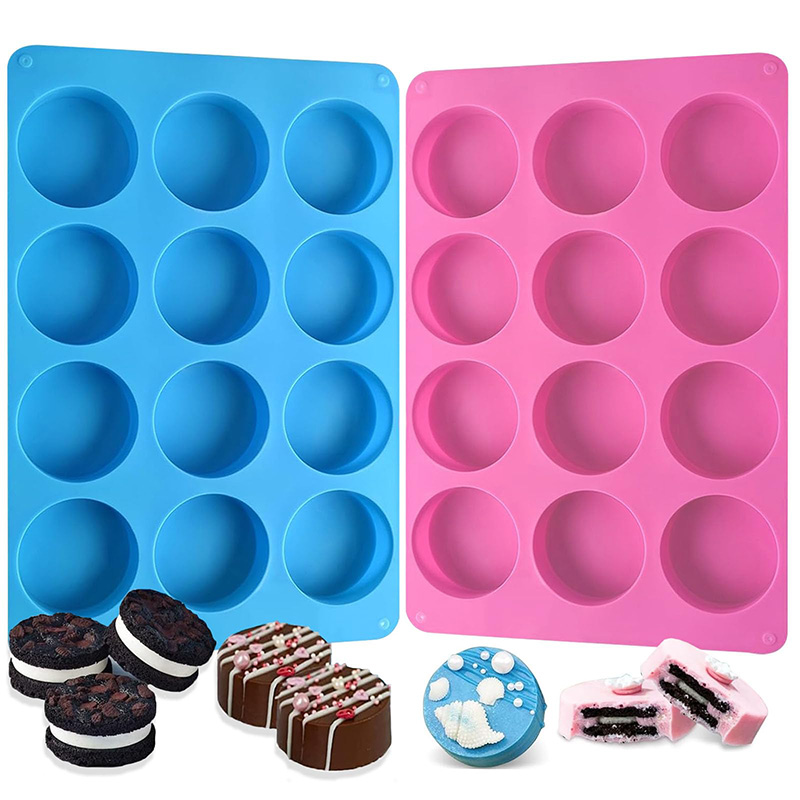 Eco Soap - Ronde siliconen mallen met 12 holtes,