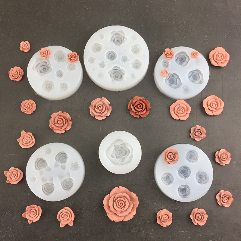 Eco Soap - 3d Rose Bloemvorm Blad Siliconen Mallen