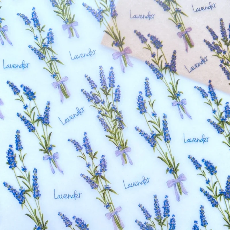 Beeswax Wrap - 100 Stuks Lavendel Handgemaakte Zeep Inpakpapier