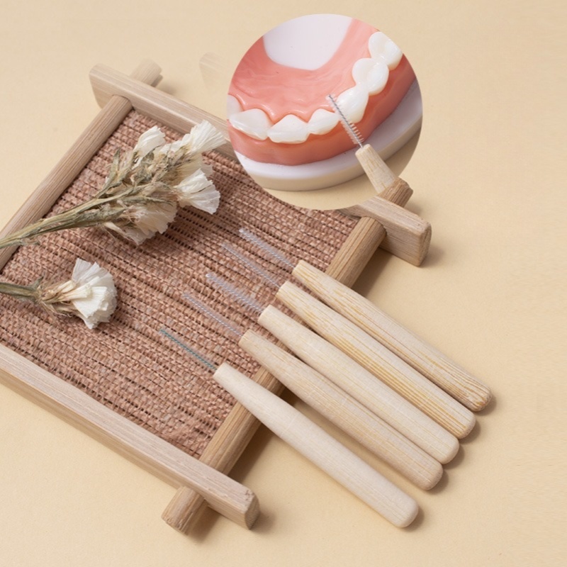 Bamboo Toothbrush - 2 stuks bamboe interdentale raging kloof