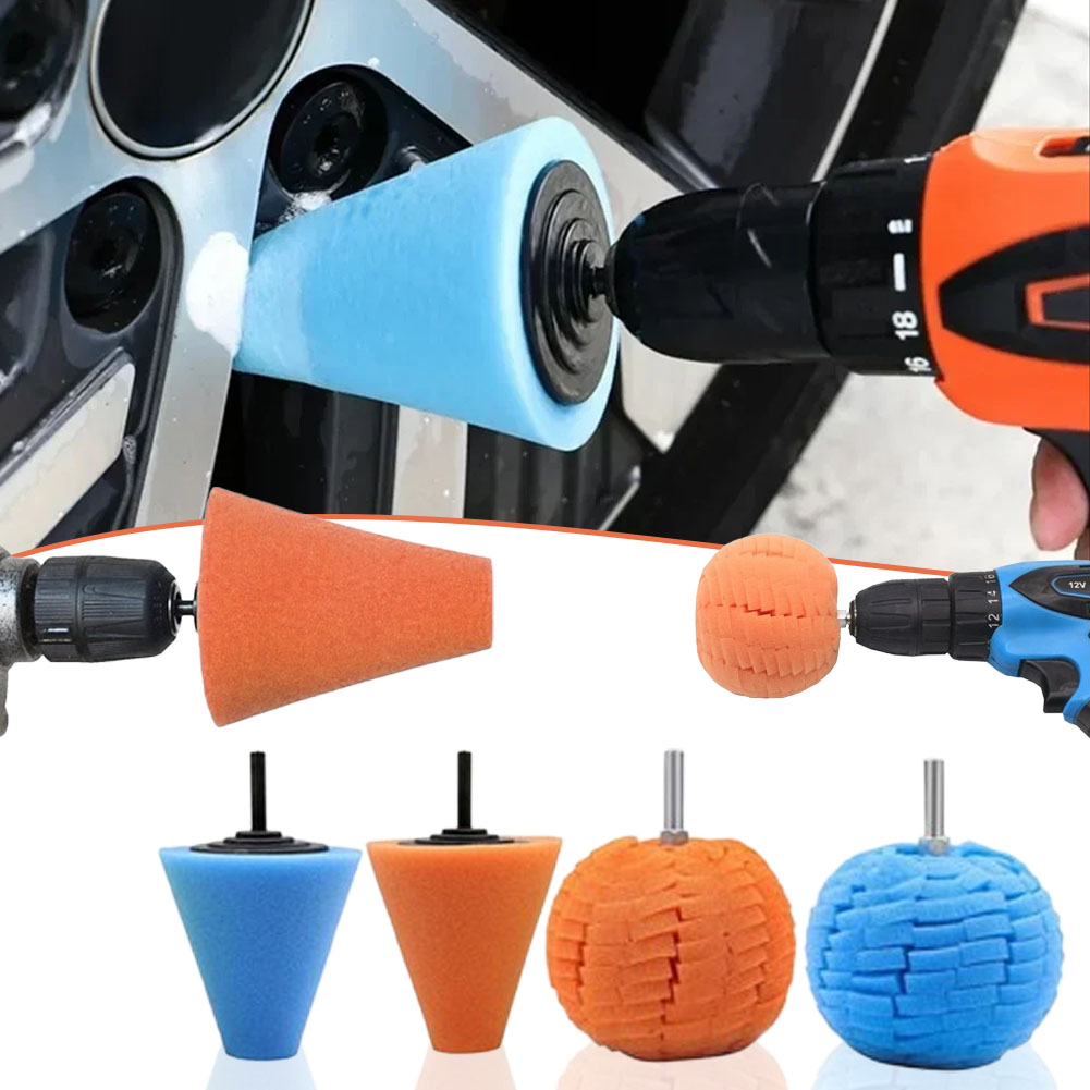 Eco Sponge - 1-10PCS Auto Hub Polijstspons Slijpkop Conische