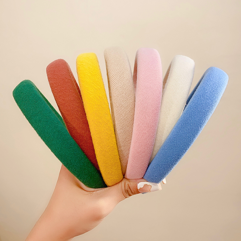 Eco Sponge - Kleurrijke Spong-linnen hoofdband Eenvoudige basis hoofdband