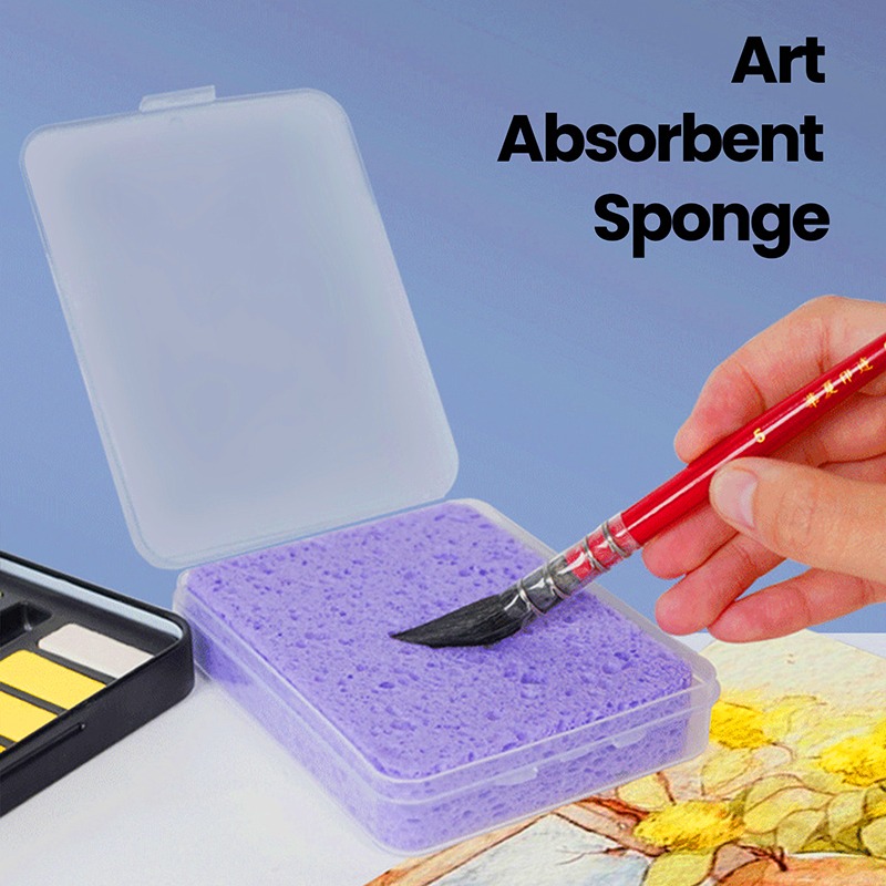Eco Sponge - Verpakte aquarelverf schilderspons Waterabsorberende schilderspons Aquarelverf