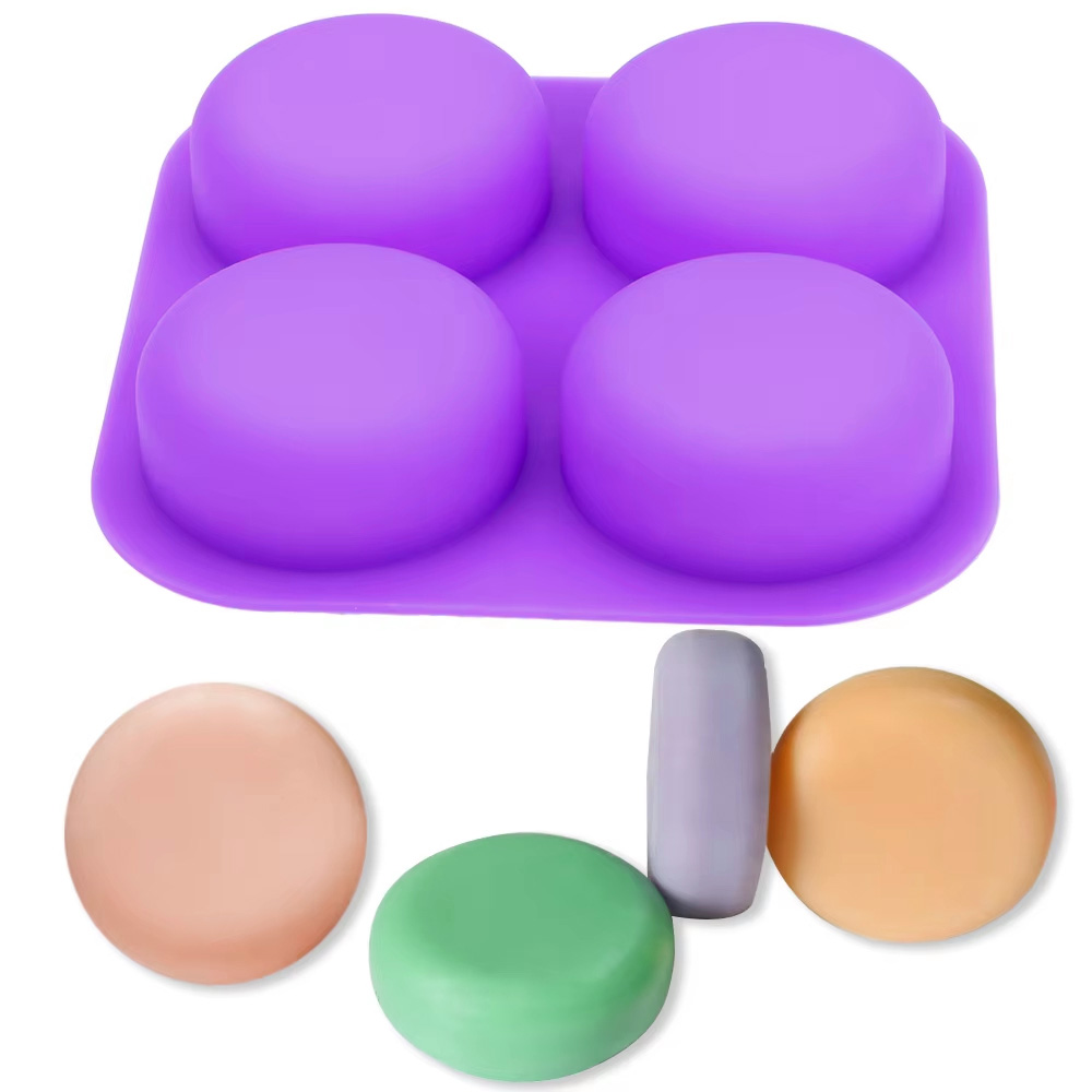 Eco Soap - 1-2 STUKS 4-Vaks Herbruikbare Ronde Siliconen