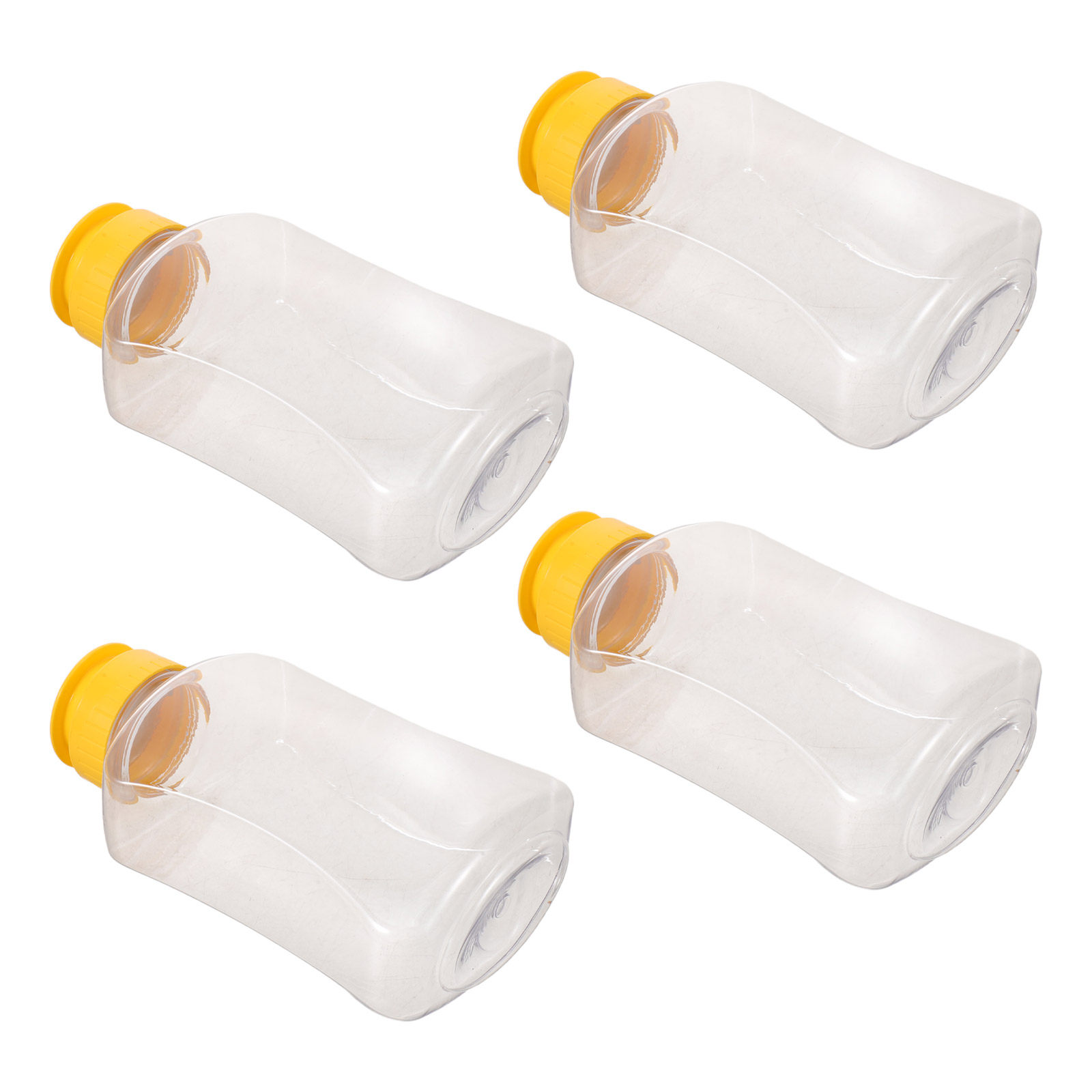 Reusable Bottle - 4 stuks honingknijpflessen, plastic lekvrije containers,