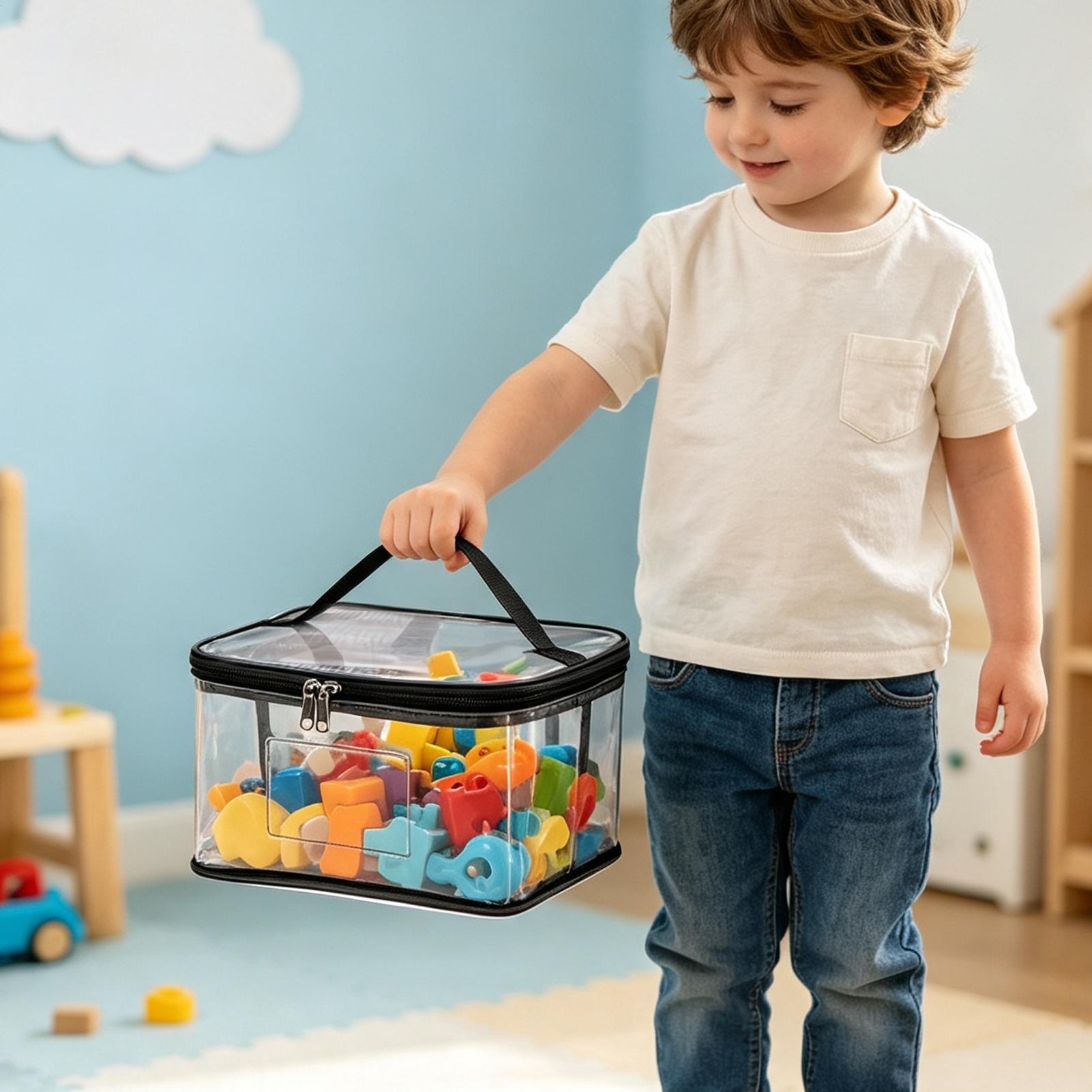 Doorzichtige speelgoedopbergza - Reusable Bag recensie en prijs