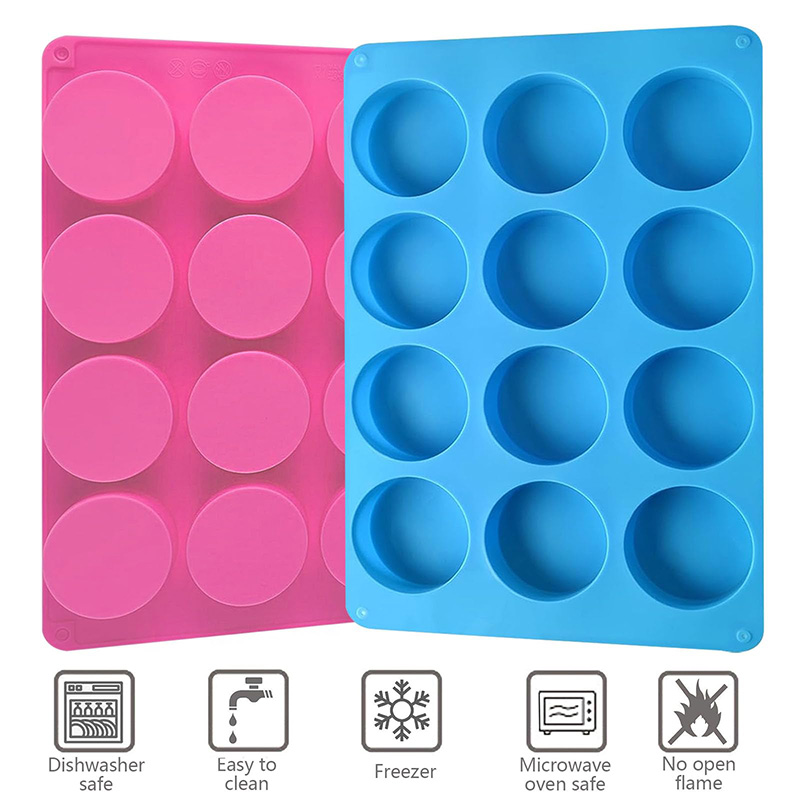 Ronde siliconen mallen met 12  - Eco Soap recensie en prijs