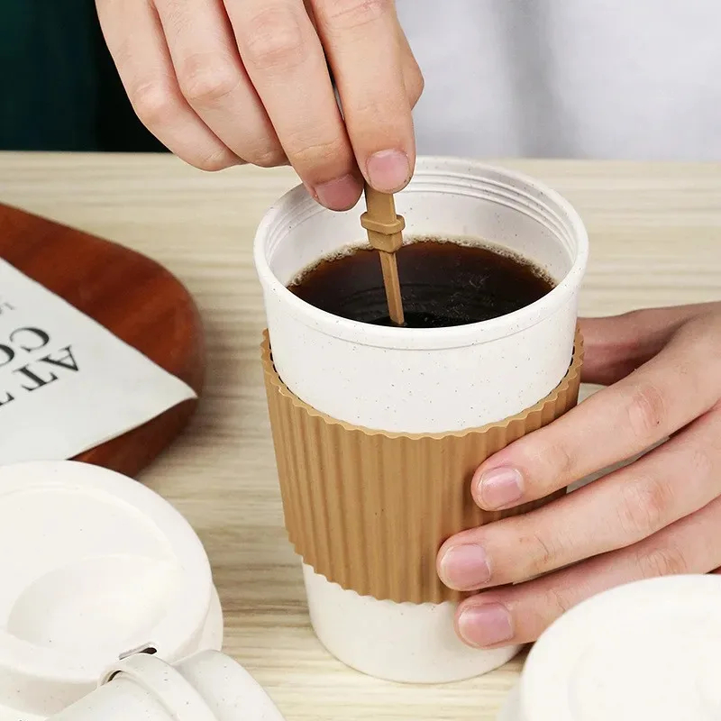 450ML Koffiekopjes Met Deksels - Reusable Straw recensie en prijs