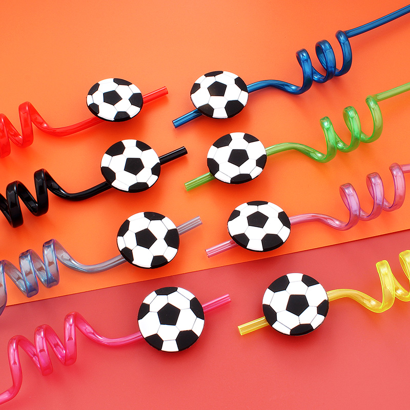 12 stuks rietjes met voetbalth - Reusable Straw recensie en prijs