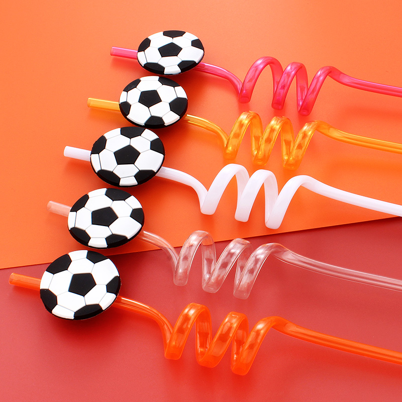 12 stuks rietjes met voetbalth - Reusable Straw recensie en prijs