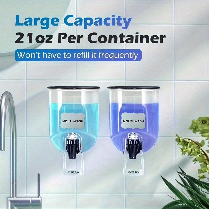 2 STUKS 600 ml mondwaterdispen - Reusable Bottle recensie en prijs