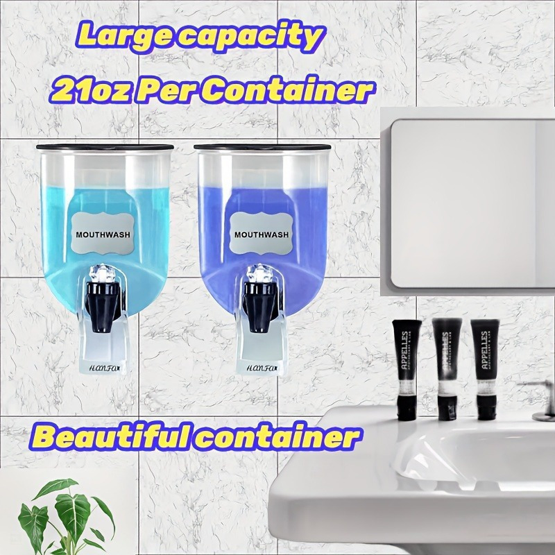 2 STUKS 600 ml mondwaterdispen - Reusable Bottle recensie en prijs