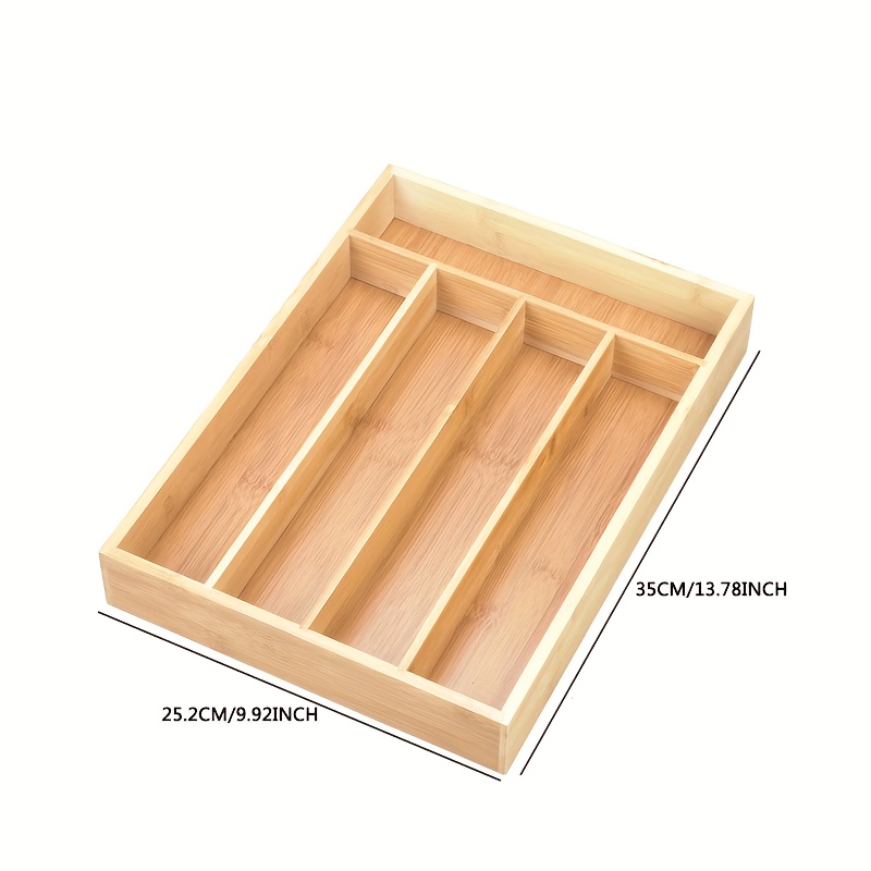 Bamboe keukenlade-organizer, b - Bamboo Cutlery recensie en prijs