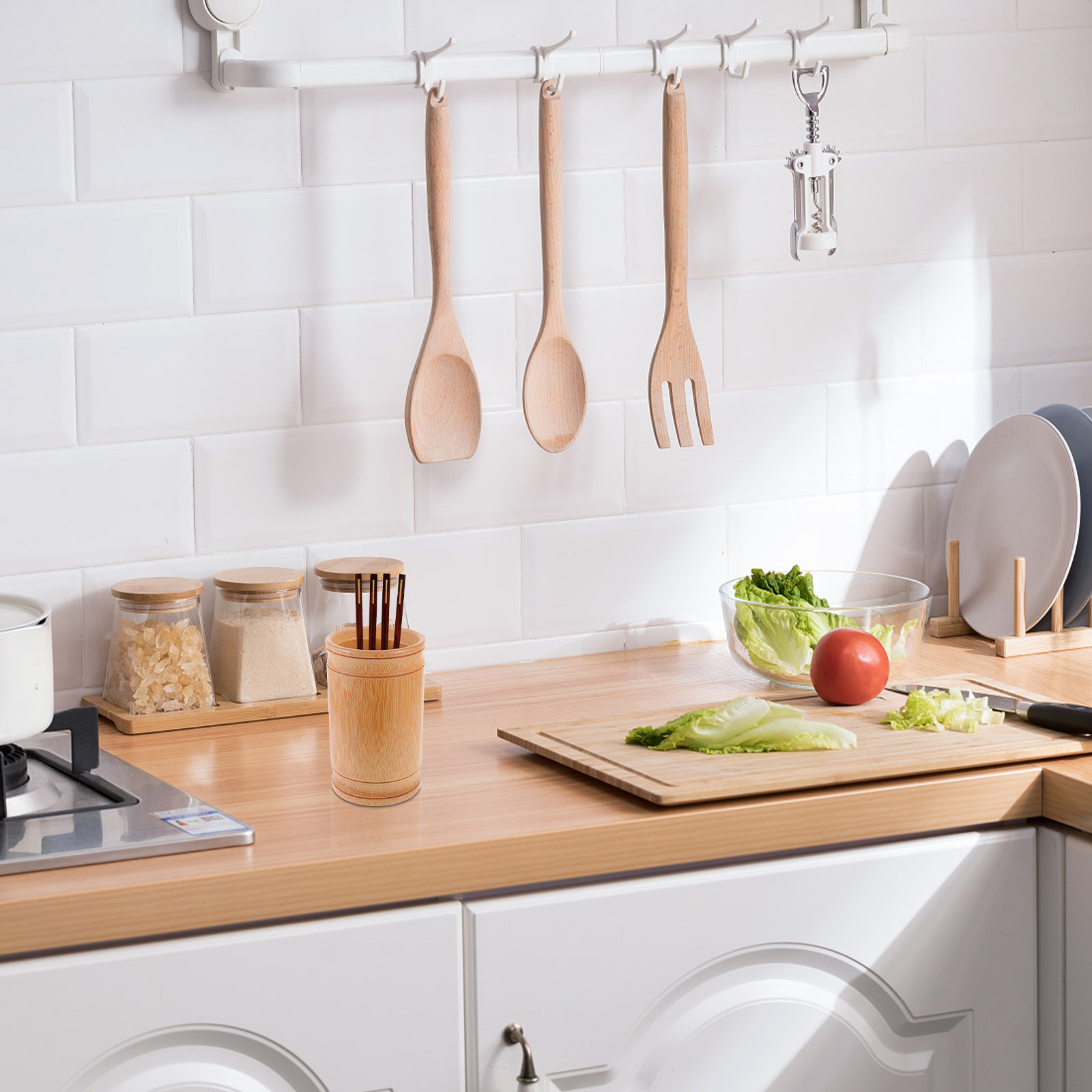 Bamboe houder voor eetstokjes, - Bamboo Cutlery recensie en prijs