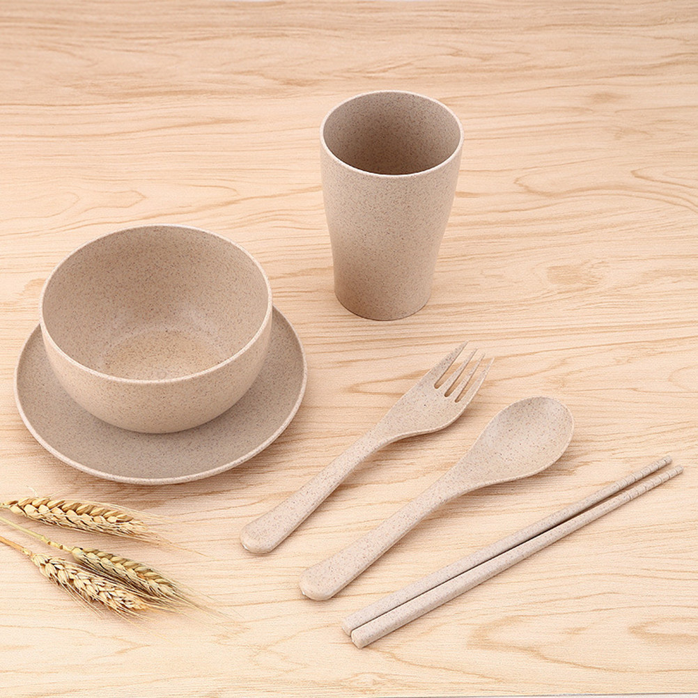 Servieset van tarwestro, 6-del - Reusable Straw recensie en prijs