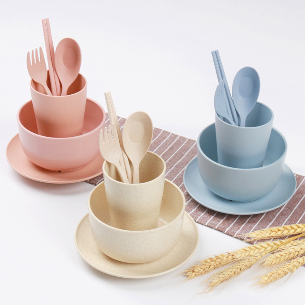 Servieset van tarwestro, 6-del - Reusable Straw recensie en prijs