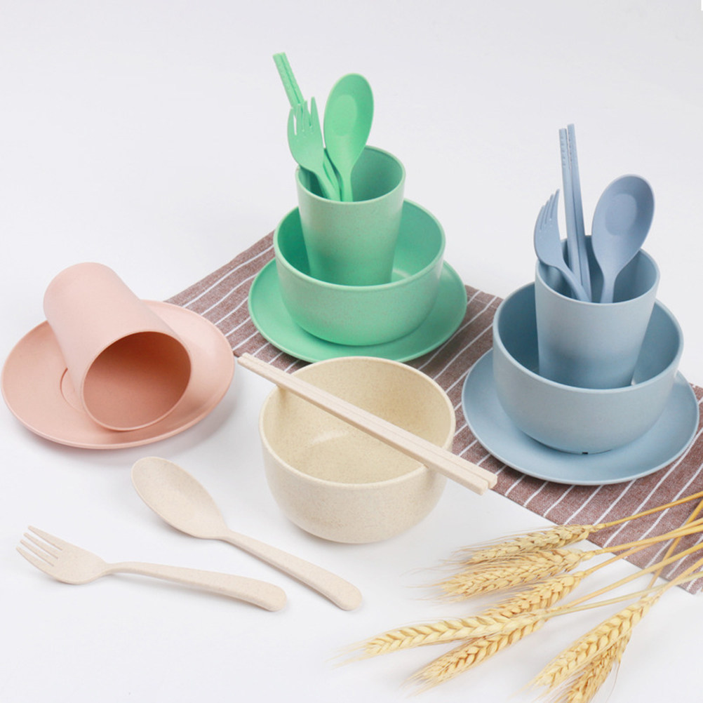 Servieset van tarwestro, 6-del - Reusable Straw recensie en prijs