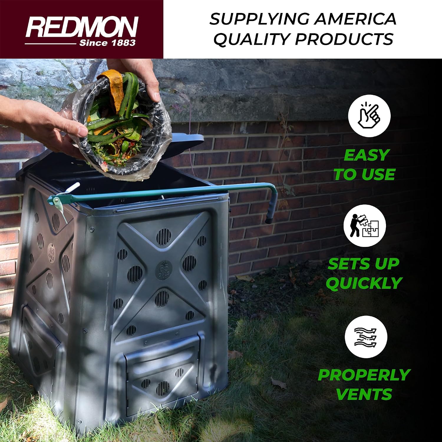 Redmon Outdoor Compostbak met  - Compost Bin recensie en prijs