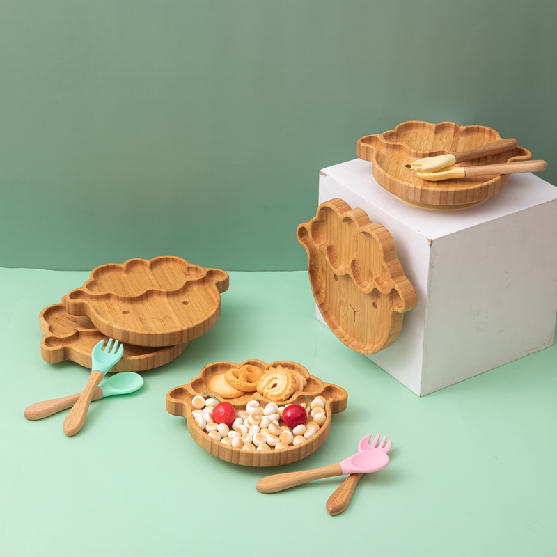 4Pcs Kinderen Servies Zuig Pla - Bamboo Cutlery recensie en prijs
