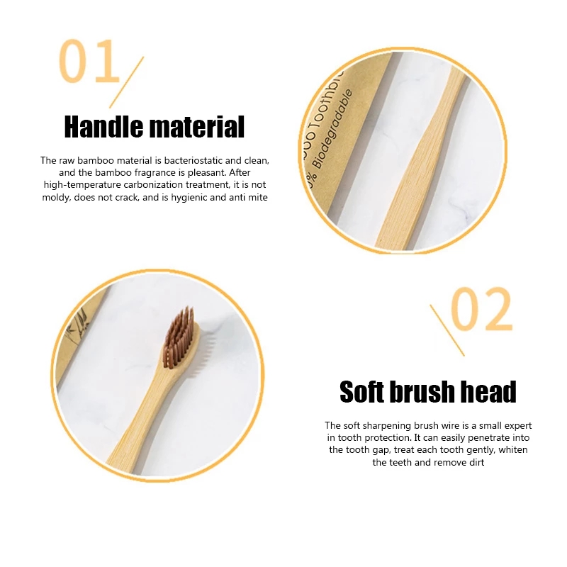 Bamboe Tandenborstels 100Pcs E - Bamboo Toothbrush recensie en prijs