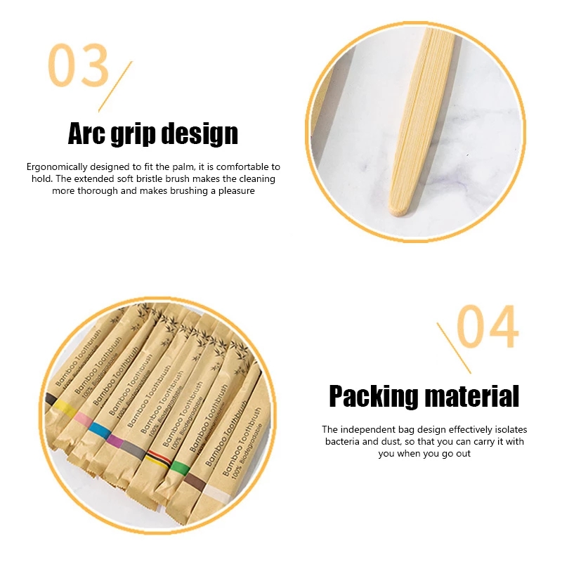 Bamboe Tandenborstels 100Pcs E - Bamboo Toothbrush recensie en prijs
