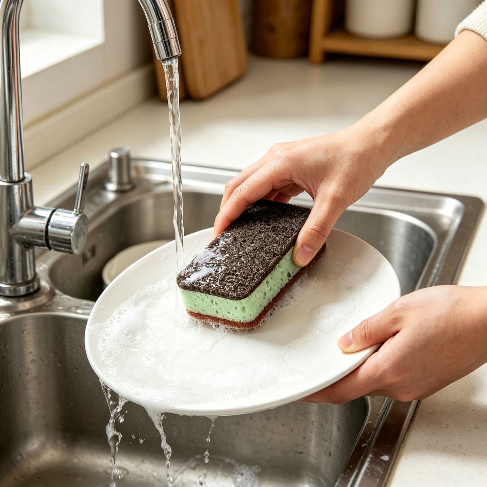 Verdikte dubbelzijdige keukens - Eco Sponge recensie en prijs