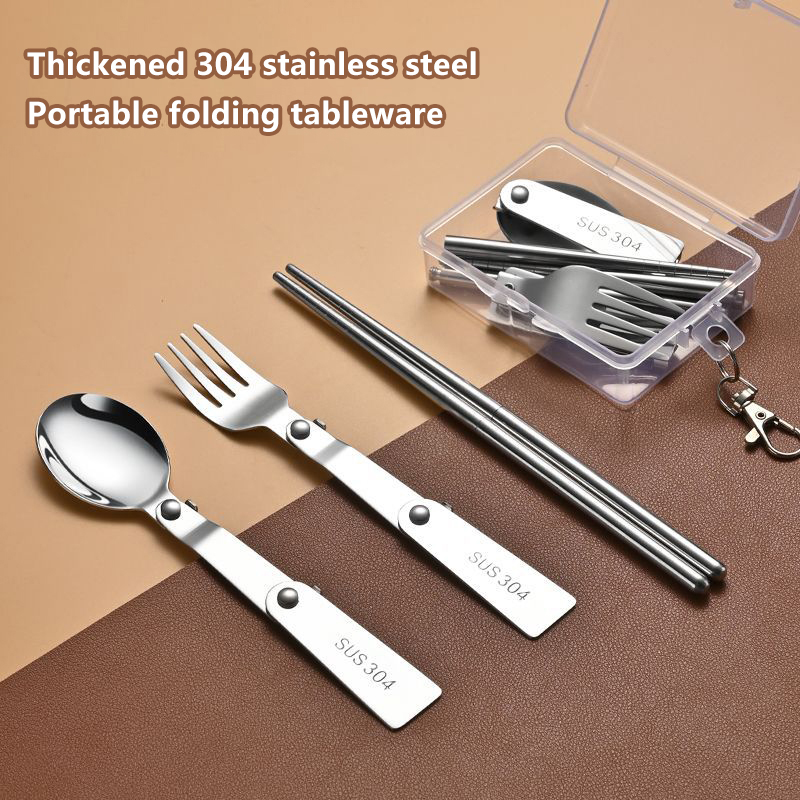 1PC/3PCS roestvrij staal draag - Bamboo Cutlery recensie en prijs