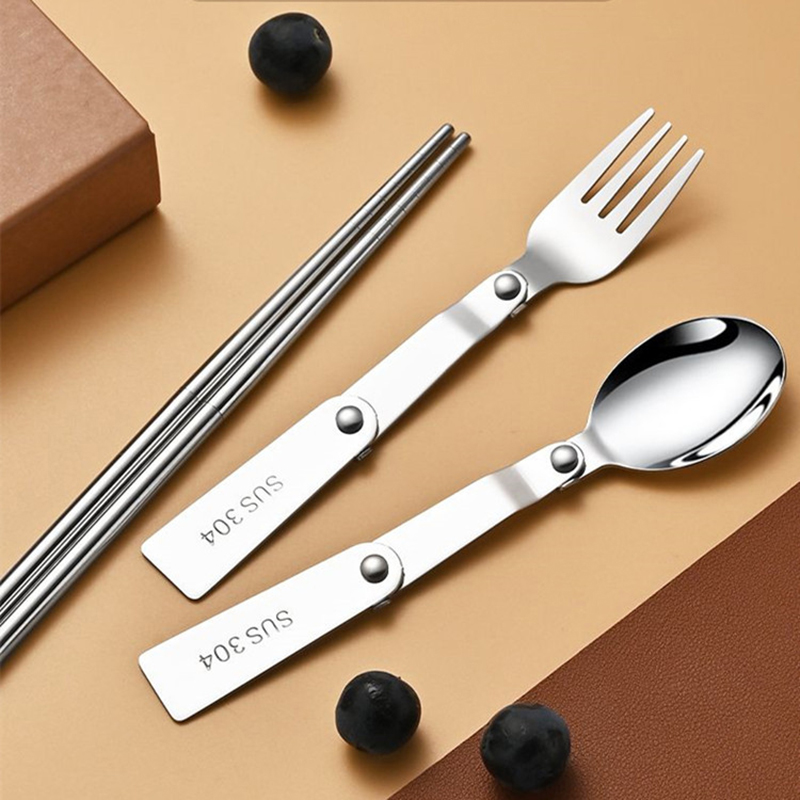 1PC/3PCS roestvrij staal draag - Bamboo Cutlery recensie en prijs