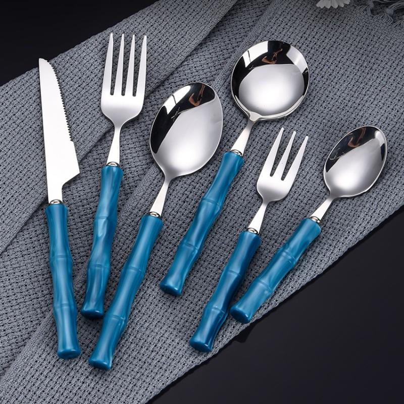 Bamboe handvat acryl 304 roest - Bamboo Cutlery recensie en prijs