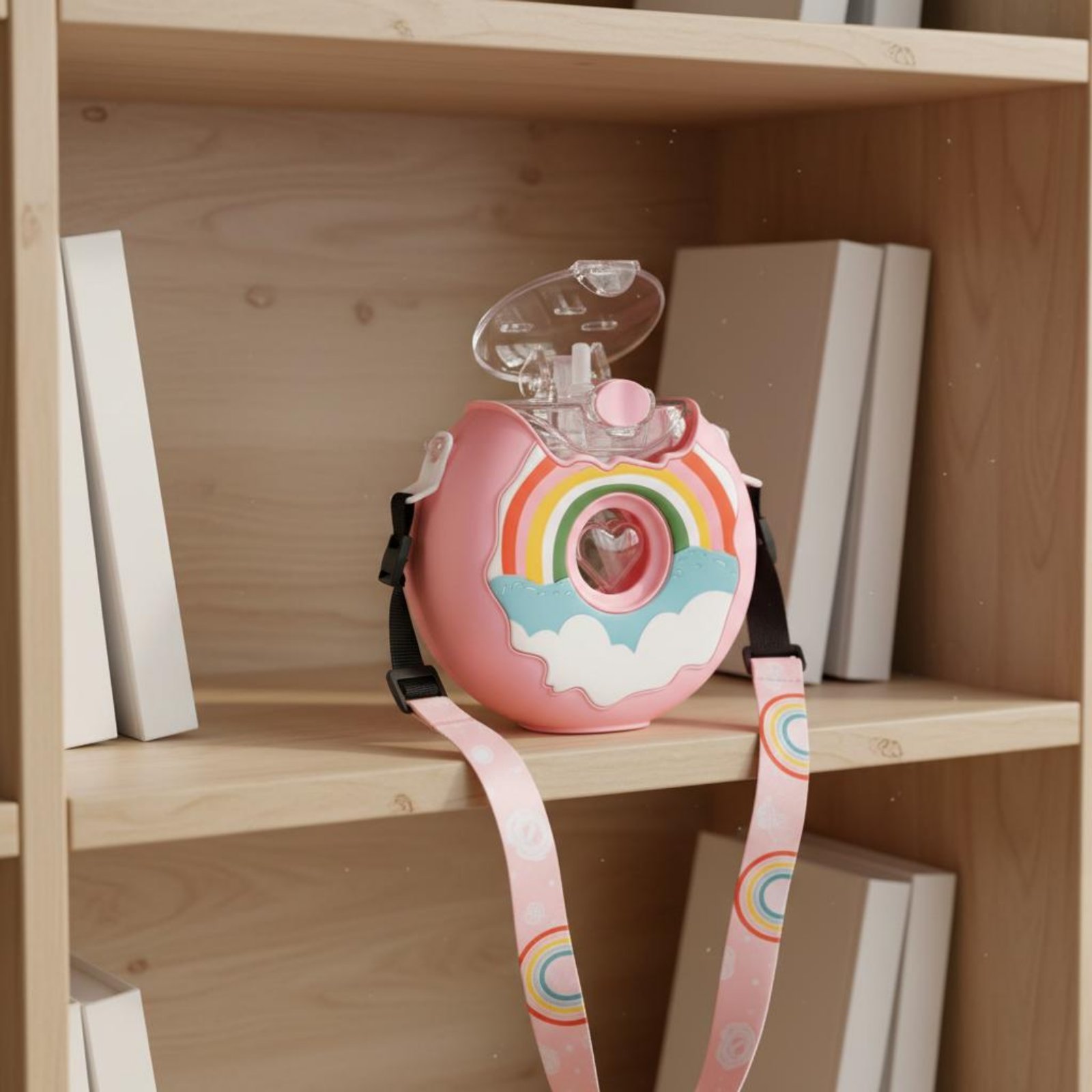 Donut-waterfles Lekbestendige  - Reusable Straw recensie en prijs