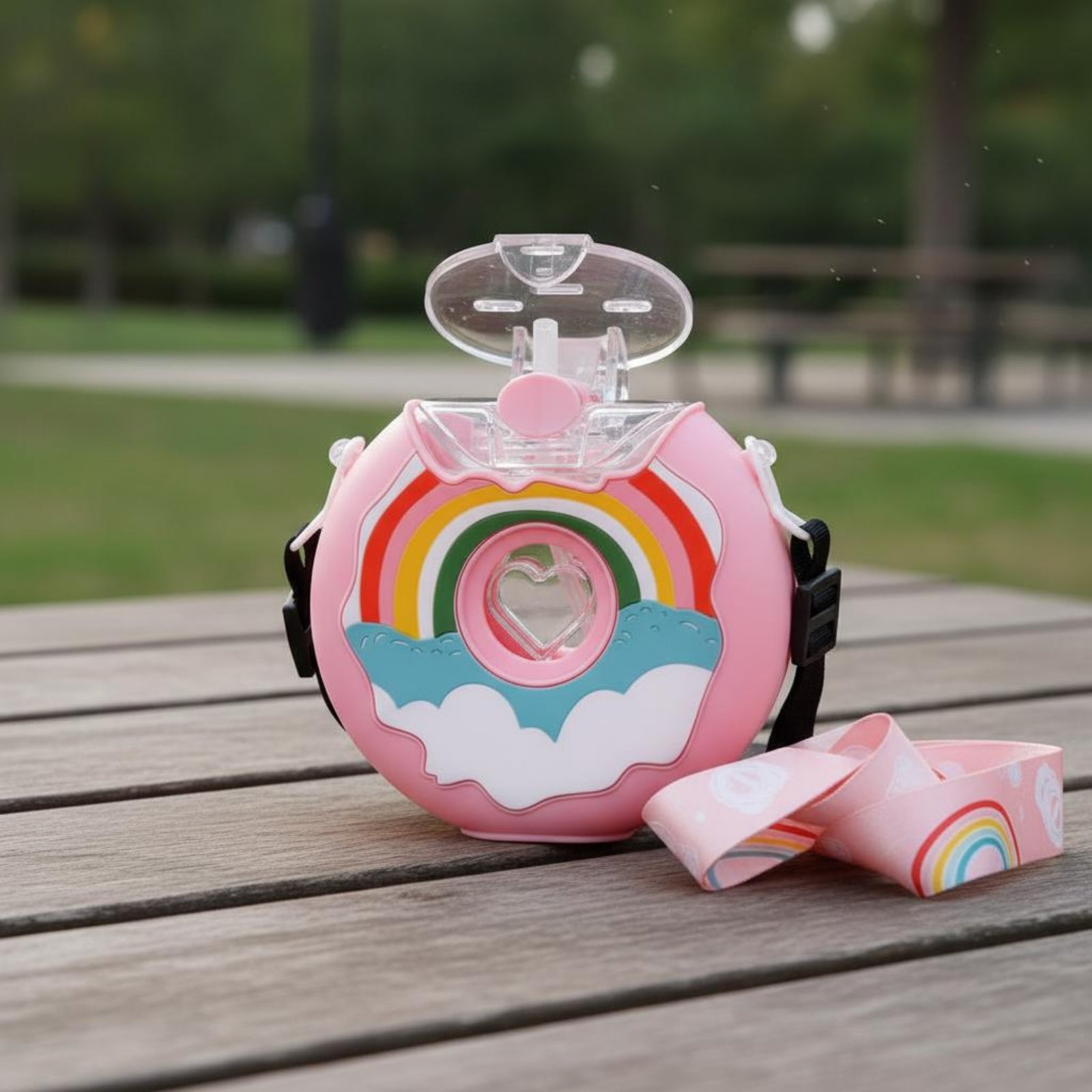 Donut-waterfles Lekbestendige  - Reusable Straw recensie en prijs