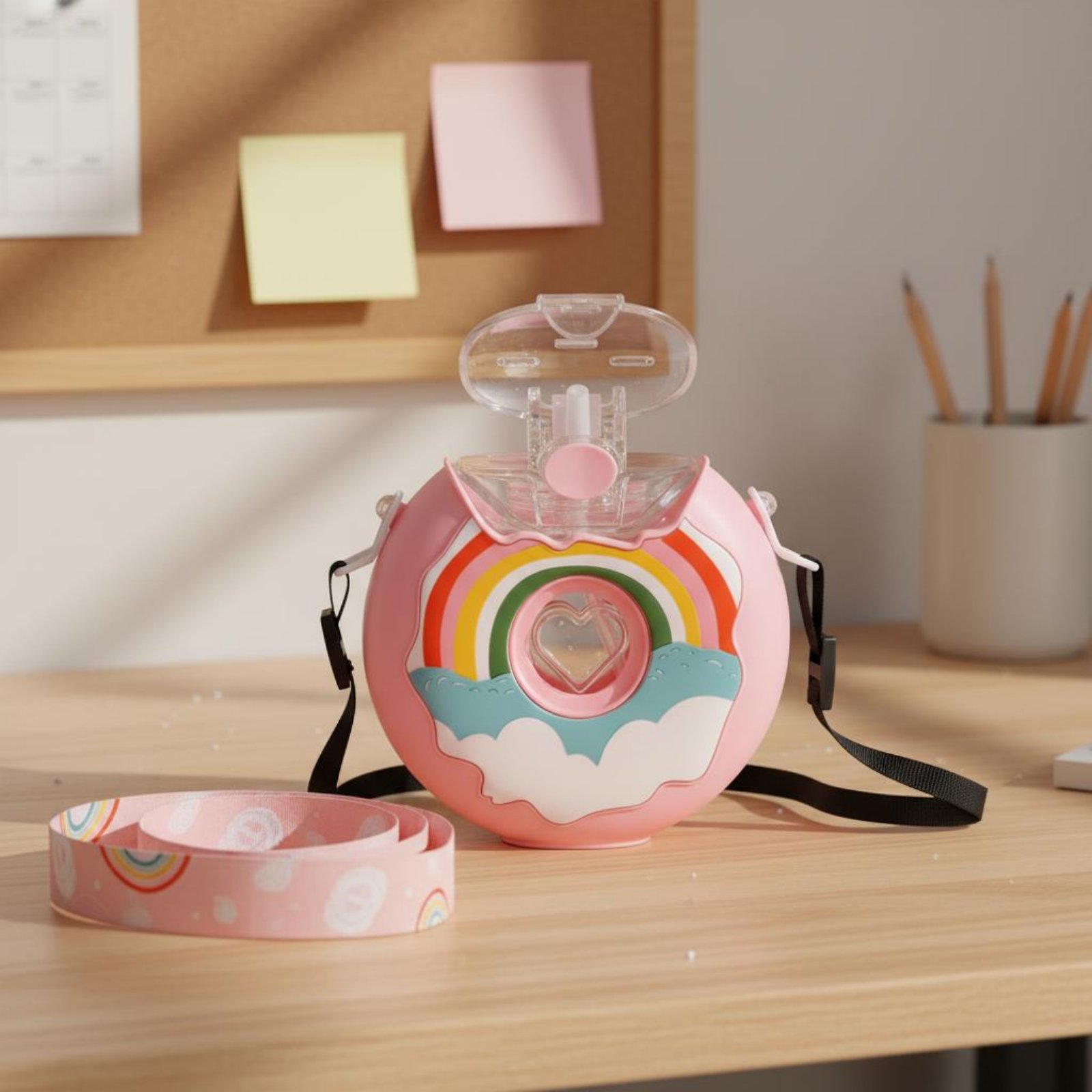 Donut-waterfles Lekbestendige  - Reusable Straw recensie en prijs