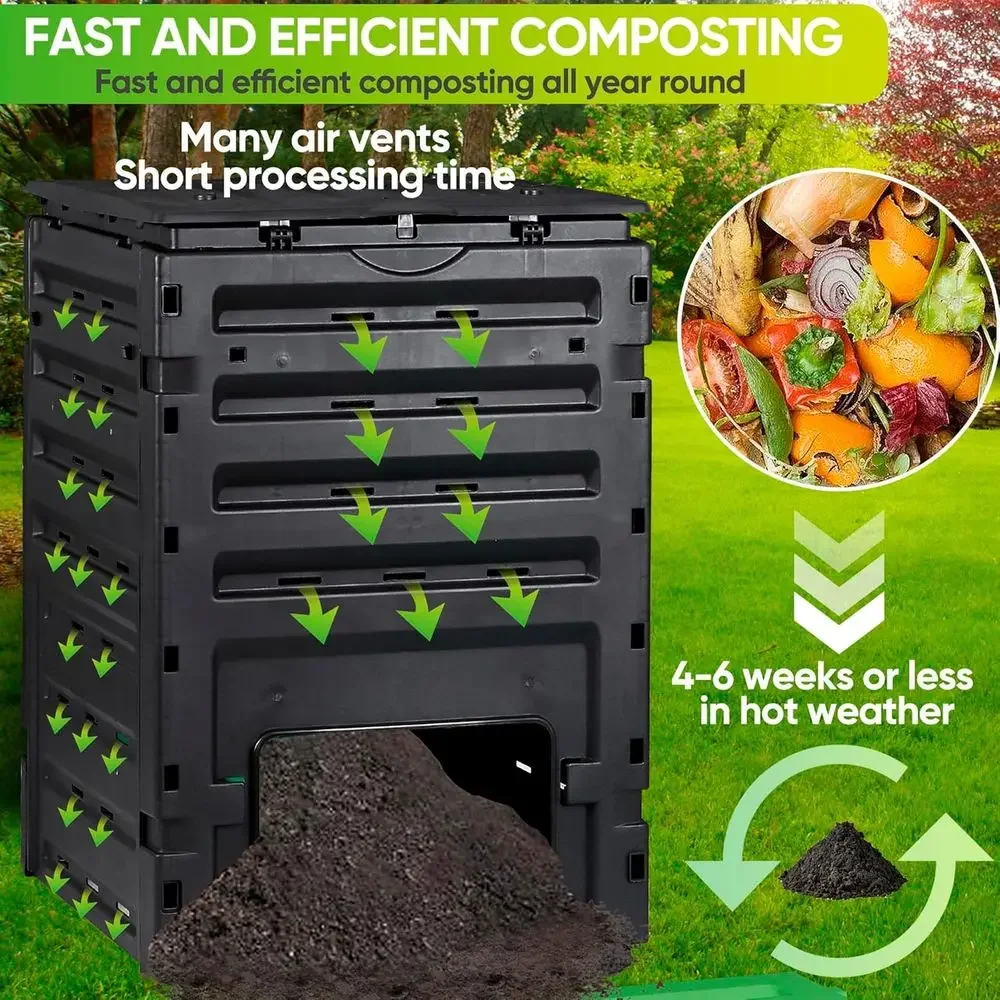 Compostbak voor de tuin met ee - Compost Bin recensie en prijs